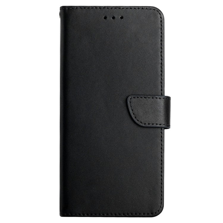 HT02 For OnePlus Nord CE4 5G Case Genuine Cow Leather Stand Phone Cover - Black