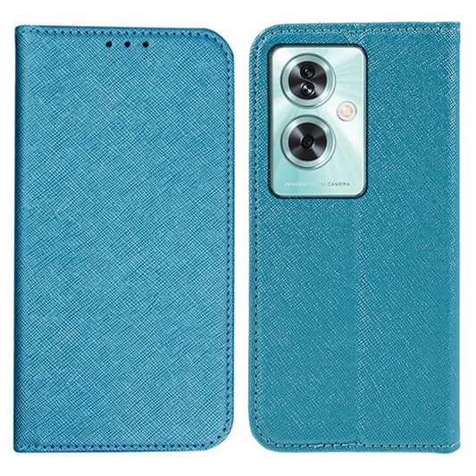For OnePlus Nord N30 SE 5G Drop Resistant Case PU Leather Flip Phone Wallet Cover - Sky Blue