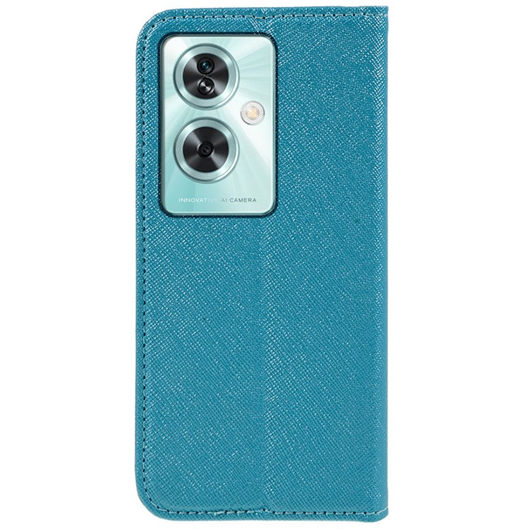 For OnePlus Nord N30 SE 5G Drop Resistant Case PU Leather Flip Phone Wallet Cover - Sky Blue