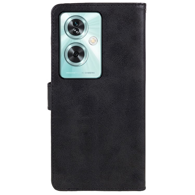 For OnePlus Nord N30 SE 5G Magnetic Clasp Case Calf Texture Leather Mobile Phone Cover - Black