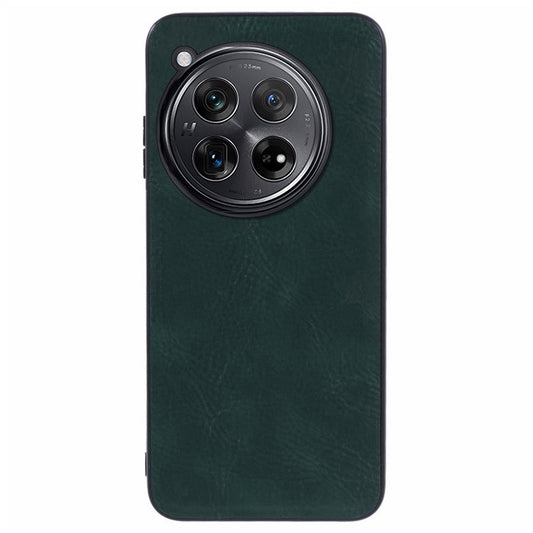 For OnePlus 12 5G Case PU Leather Vintage Phone Back Cover - Green