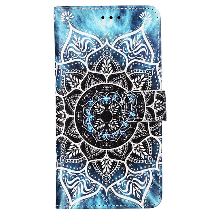 YB Pattern Printing Leather Series-4 for Oppo Reno11 5G (Global) Phone Case with Wallet Stand - Mandala Flower