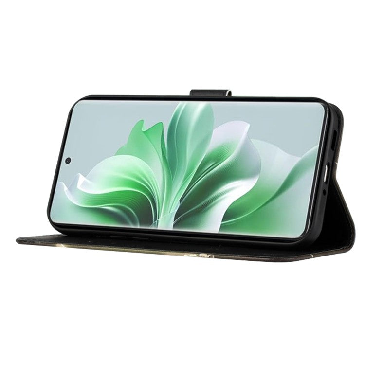 YB Pattern Printing Leather Series-4 for Oppo Reno11 Pro 5G (Global) Case Phone Wallet Cover - Tiger