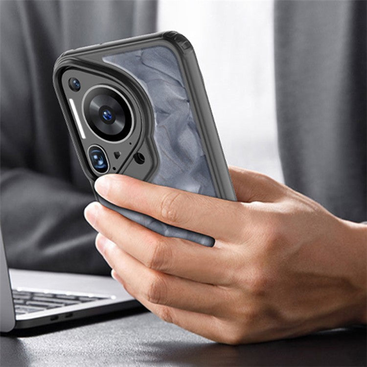 For Huawei Pura 70 Ultra Drop Protection Phone Case TPU+PC Hybrid Cover - Transparent