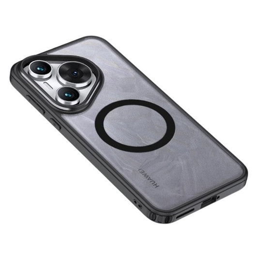 For Huawei Pura 70 Slim Phone Cases Compatible with MagSafe PC+TPU Phone Back Cover - Matte Black