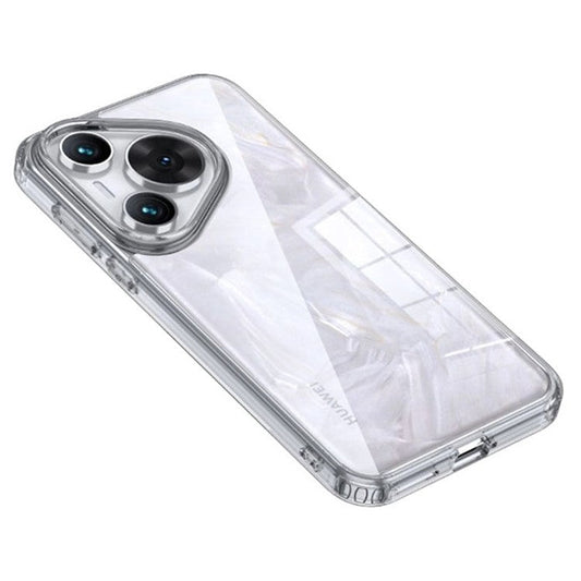 For Huawei Pura 70 Anti-Scratch Cell Phone Case Hybrid TPU + PC Slim-Fit Phone Cover - Transparent