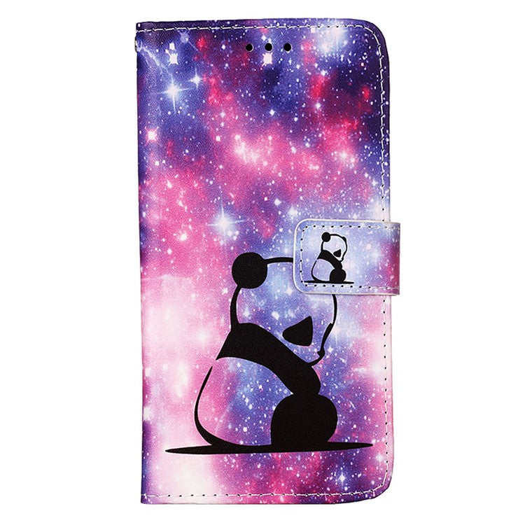 YB Pattern Printing Leather Series-4 for Oppo A79 5G / A2 5G Case Leather Wallet Flip Cover - Baby Panda