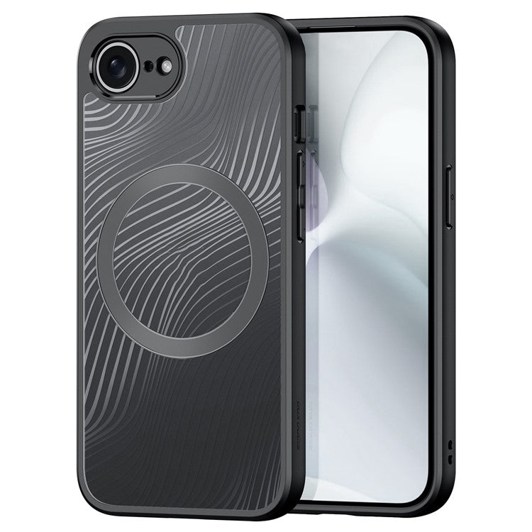 DUX DUCIS Aimo Series for iPhone 16e Case PC+TPU Phone Cover Compatible with MagSafe (REACH, Black)