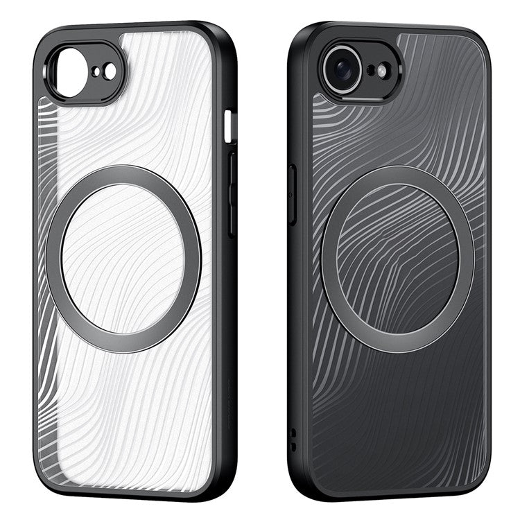 DUX DUCIS Aimo Series for iPhone 16e Case PC+TPU Phone Cover Compatible with MagSafe (REACH, Black)
