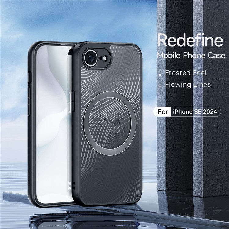 DUX DUCIS Aimo Series for iPhone 16e Case PC+TPU Phone Cover Compatible with MagSafe (REACH, Black)