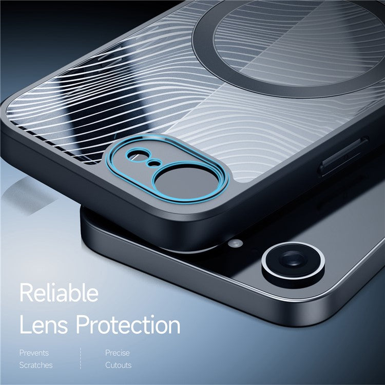 DUX DUCIS Aimo Series for iPhone 16e Case PC+TPU Phone Cover Compatible with MagSafe (REACH, Black)