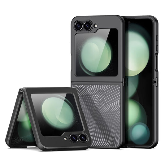 DUX DUCIS Aimo Series For Samsung Galaxy Z Flip7 FE 5G / Z Flip6 5G Black Case Drop Proof TPU+PC Phone Cover (REACH Certification)