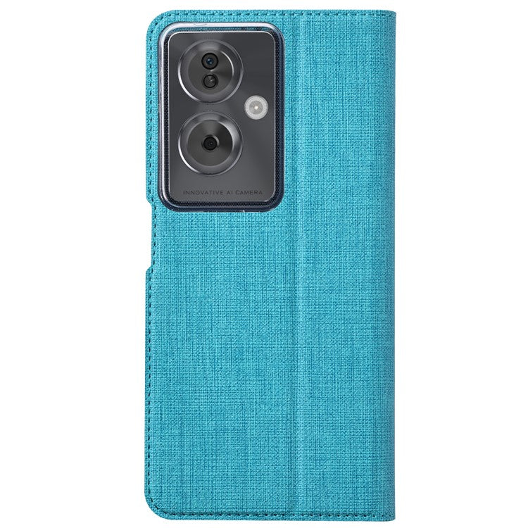 VILI DMX Series For Oppo A79 5G / A2 5G Case Card Holder Leather Magnetic Closure Phone Cover - Blue