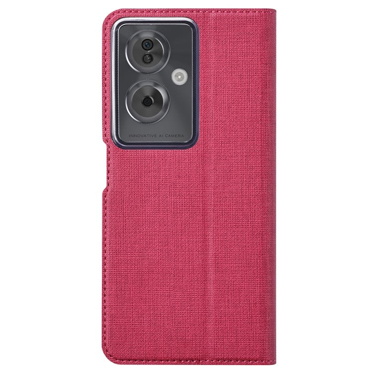 VILI DMX Series For Oppo A79 5G / A2 5G Case Card Holder Leather Magnetic Closure Phone Cover - Rose