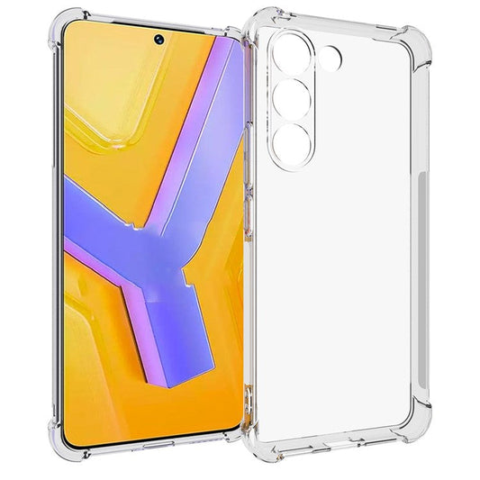 For vivo Y200e 5G Cell Phone Cases Anti-Slip TPU Precise Lens Cutout Cover - Transparent