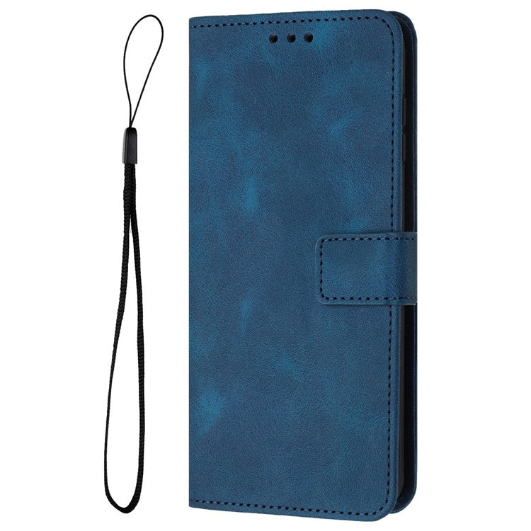For Samsung Galaxy A54 5G Case PU Leather Magnetic Closure Handbag Phone Cover - Blue