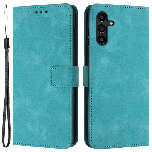 For Samsung Galaxy A14 4G / 5G Case PU Leather Stand View Bookstyle Phone Cover - Green