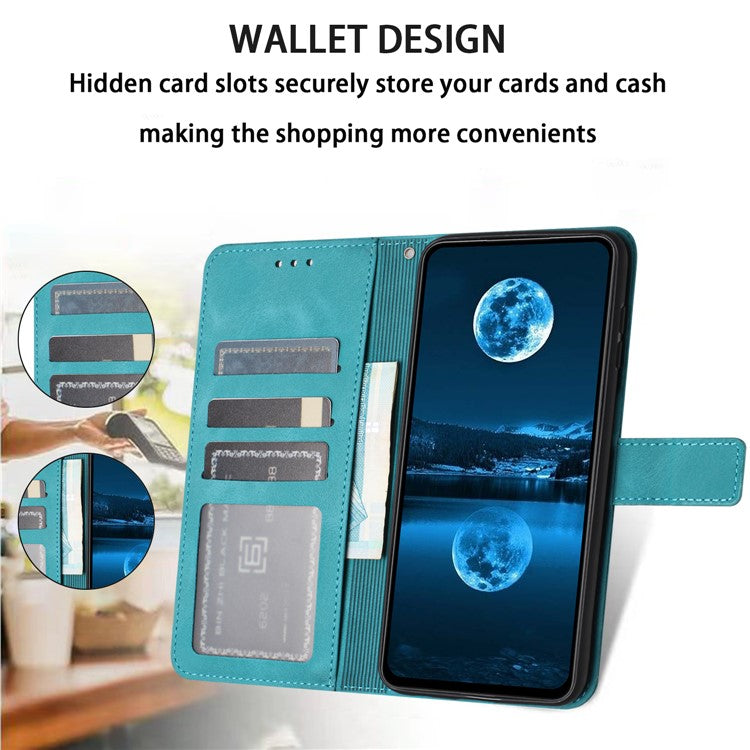 For Samsung Galaxy A14 4G / 5G Case PU Leather Stand View Bookstyle Phone Cover - Green