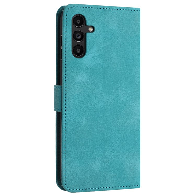 For Samsung Galaxy A14 4G / 5G Case PU Leather Stand View Bookstyle Phone Cover - Green