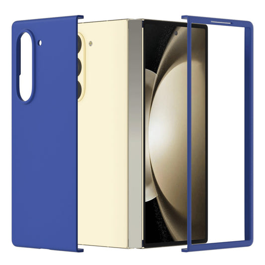 For Samsung Galaxy Z Fold6 5G PC Case Skin-touch Anti-scratch Folding Phone Cover - Blue