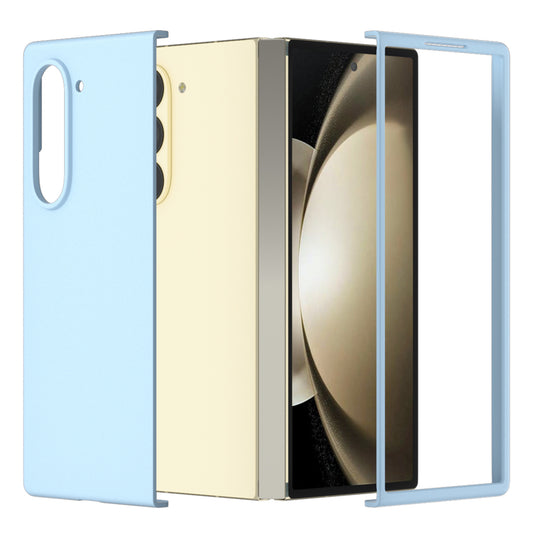 For Samsung Galaxy Z Fold6 5G PC Case Skin-touch Anti-scratch Folding Phone Cover - Baby Blue