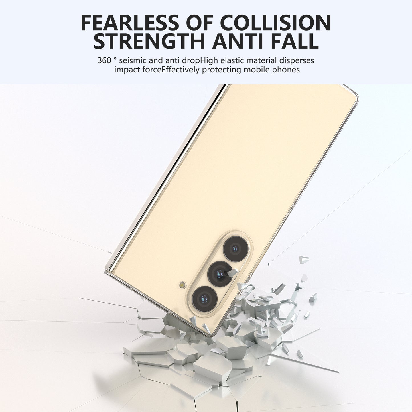 For Samsung Galaxy Z Fold6 5G PC Case Anti-scratch Clear Folding Phone Cover