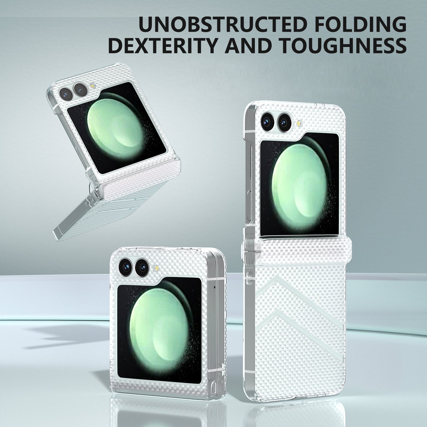 For Samsung Galaxy Z Flip6 5G Clear Case Hinge Protection Hard PC Matte Phone Cover