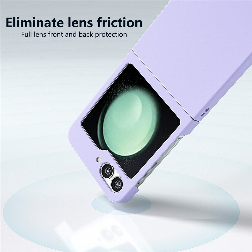 For Samsung Galaxy Z Flip7 FE 5G / Z Flip6 5G Case Skin-feel Hard PC Protective Phone Cover - Purple