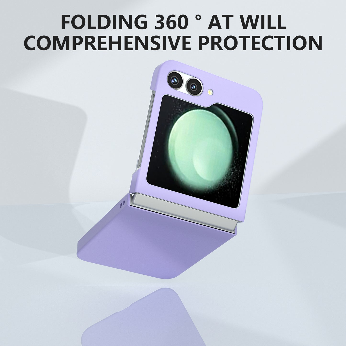 For Samsung Galaxy Z Flip6 5G Case Skin-feel Hard PC Protective Phone Cover - Purple