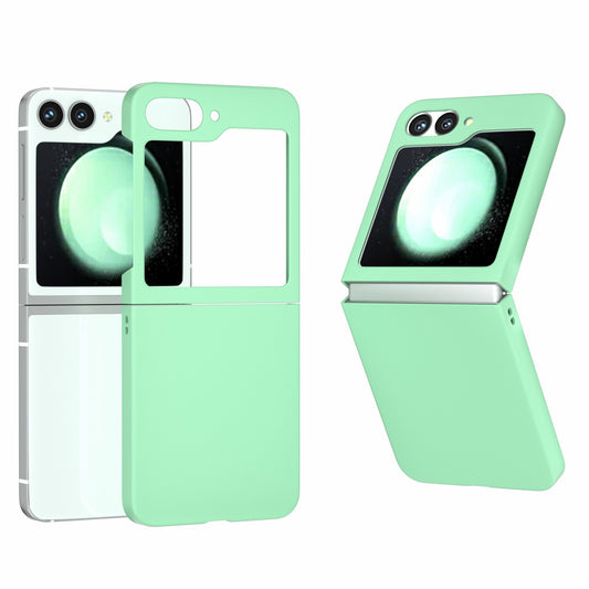 For Samsung Galaxy Z Flip6 5G Case Skin-feel Hard PC Protective Phone Cover - Light Green