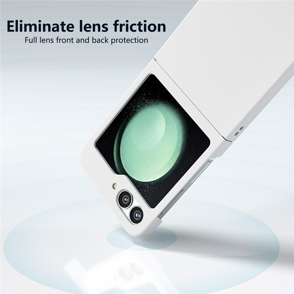 For Samsung Galaxy Z Flip7 FE 5G / Z Flip6 5G Case Skin-feel Hard PC Protective Phone Cover - White