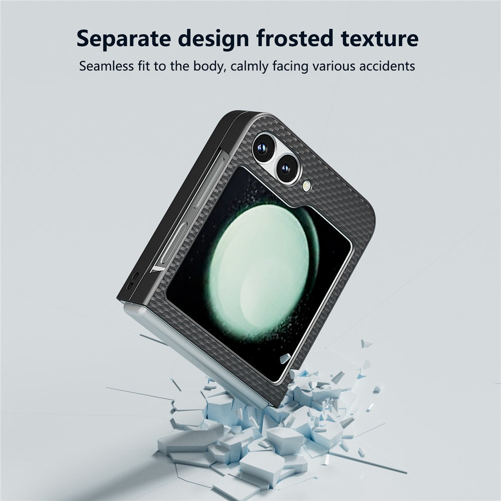 For Samsung Galaxy Z Flip7 FE 5G / Z Flip6 5G Case Hard PC Matte Folding Phone Cover - Black