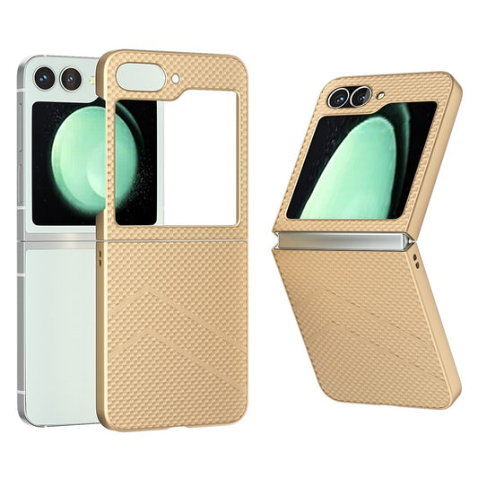 For Samsung Galaxy Z Flip7 FE 5G / Z Flip6 5G Case Hard PC Matte Folding Phone Cover - Gold