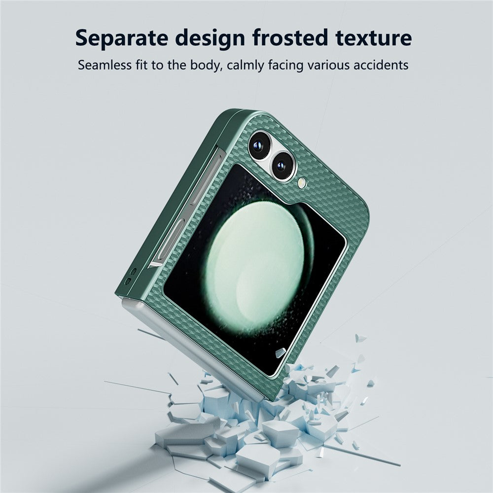 For Samsung Galaxy Z Flip7 FE 5G / Z Flip6 5G Case Hard PC Matte Folding Phone Cover - Dark Green