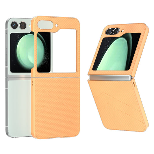 For Samsung Galaxy Z Flip6 5G Case Hard PC Matte Folding Phone Cover - Orange