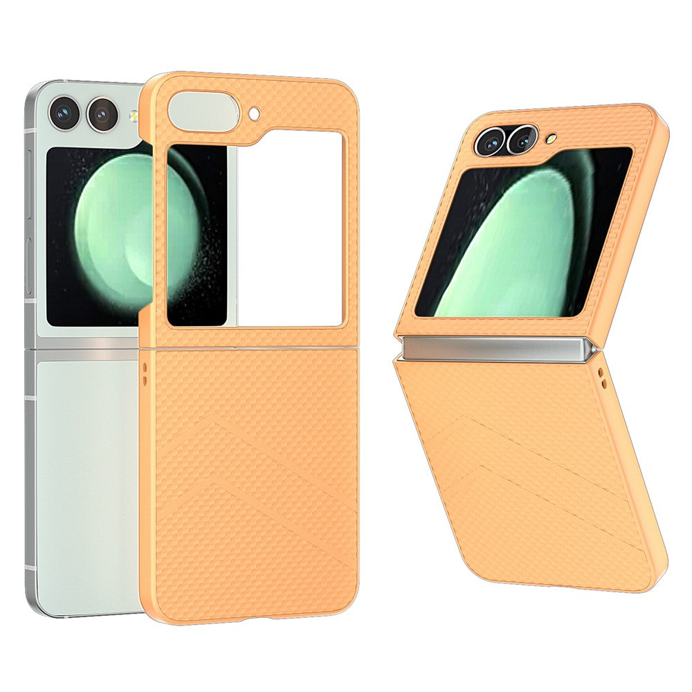 For Samsung Galaxy Z Flip7 FE 5G / Z Flip6 5G Case Hard PC Matte Folding Phone Cover - Orange
