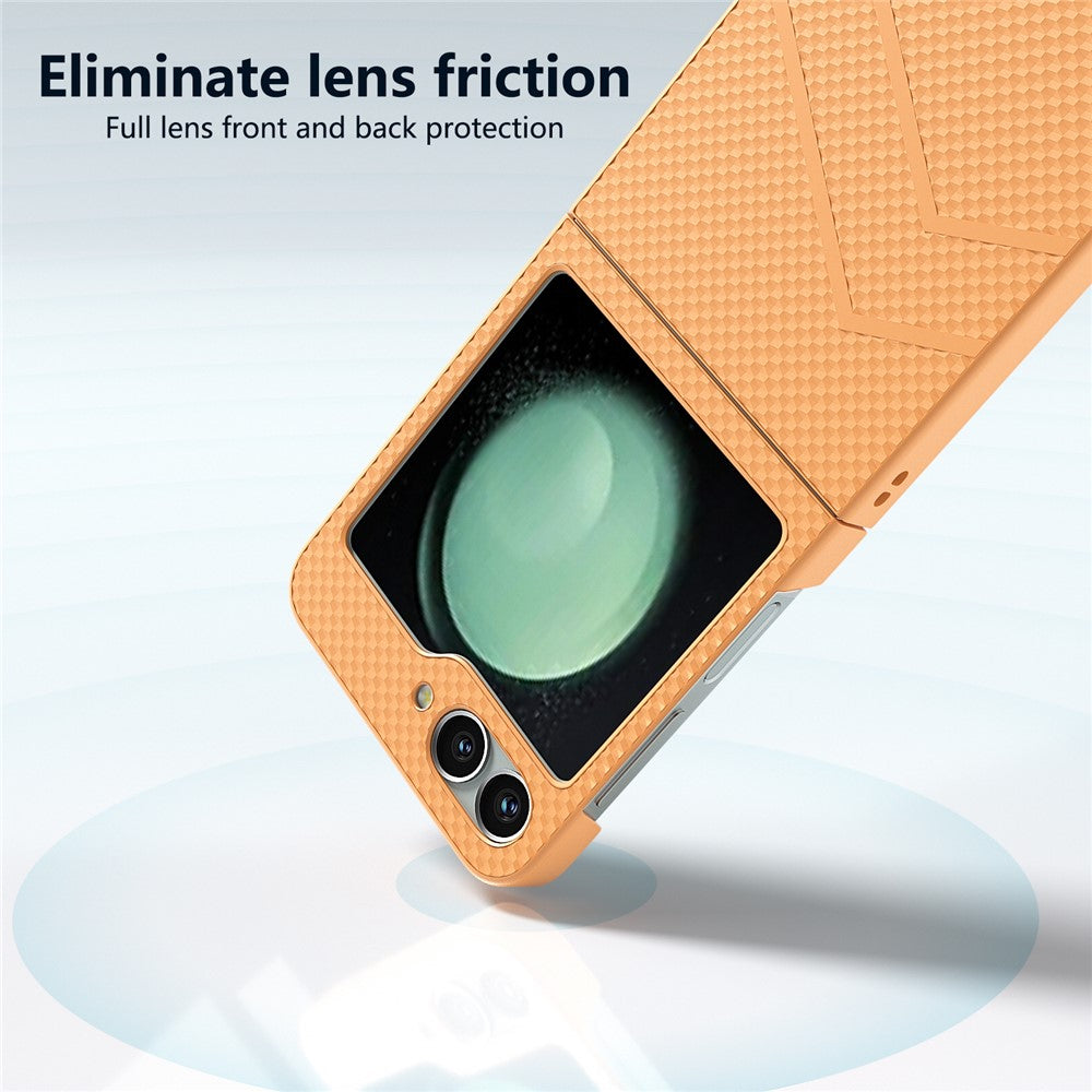 For Samsung Galaxy Z Flip7 FE 5G / Z Flip6 5G Case Hard PC Matte Folding Phone Cover - Orange