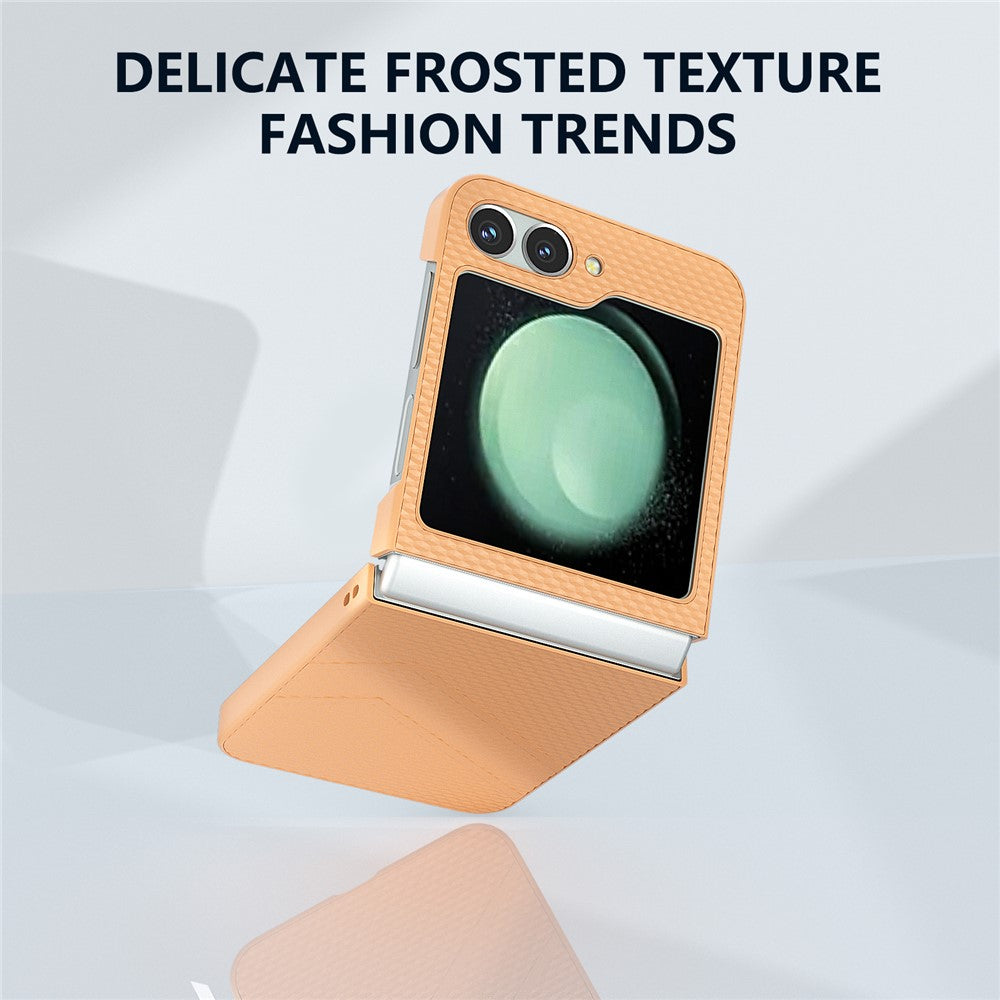 For Samsung Galaxy Z Flip7 FE 5G / Z Flip6 5G Case Hard PC Matte Folding Phone Cover - Orange