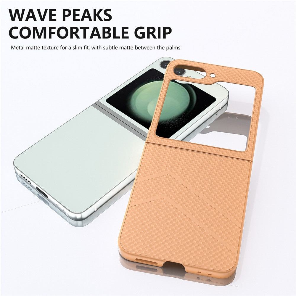 For Samsung Galaxy Z Flip7 FE 5G / Z Flip6 5G Case Hard PC Matte Folding Phone Cover - Orange