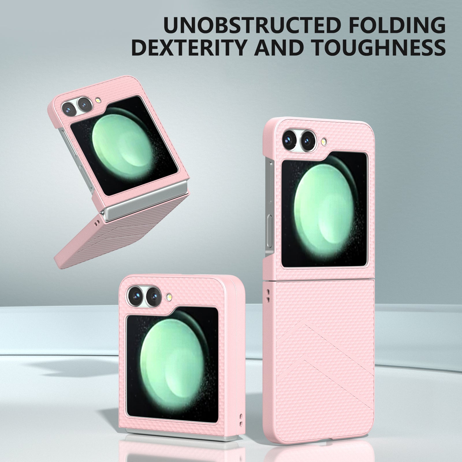 For Samsung Galaxy Z Flip6 5G Case Hard PC Matte Folding Phone Cover - Pink