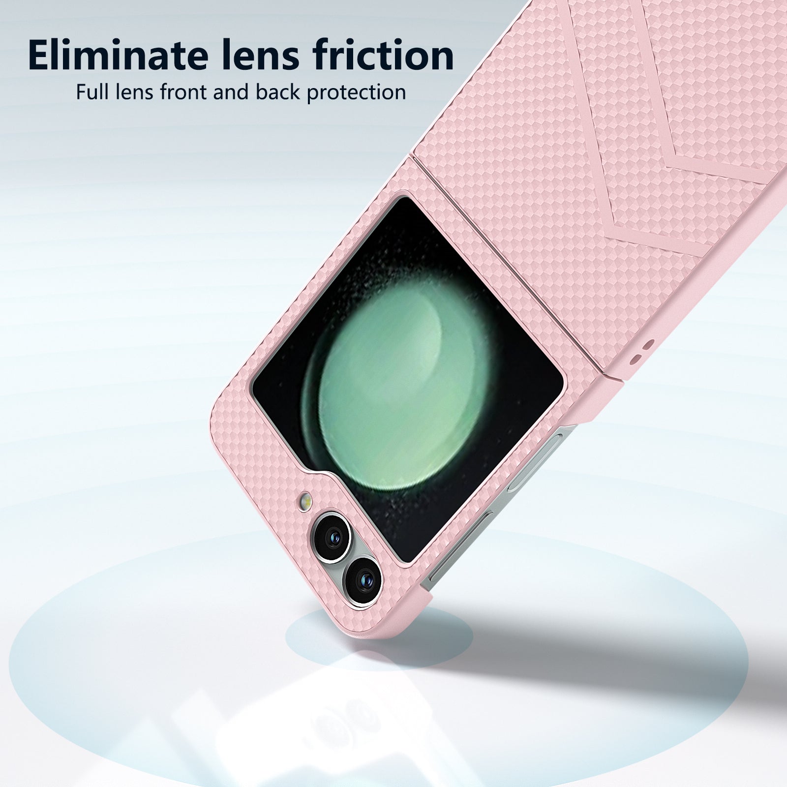 For Samsung Galaxy Z Flip6 5G Case Hard PC Matte Folding Phone Cover - Pink