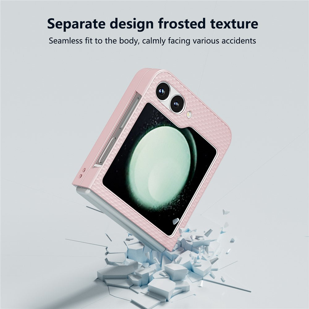 For Samsung Galaxy Z Flip7 FE 5G / Z Flip6 5G Case Hard PC Matte Folding Phone Cover - Pink