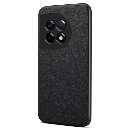For OnePlus Ace 2 5G / 11R 5G Case PC+TPU+PU Leather Ultra-thin Phone Cover - Black