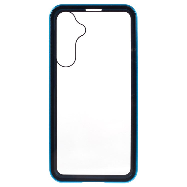 For Samsung Galaxy A35 5G Case Magnetic Full Protection Clear Phone Cover - Blue