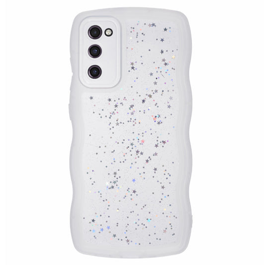 JTW Series for Samsung Galaxy S20 FE / S20 FE 5G / S20 FE 2022 / S20 Lite Case Glitter Stars TPU Cover - Transparent White