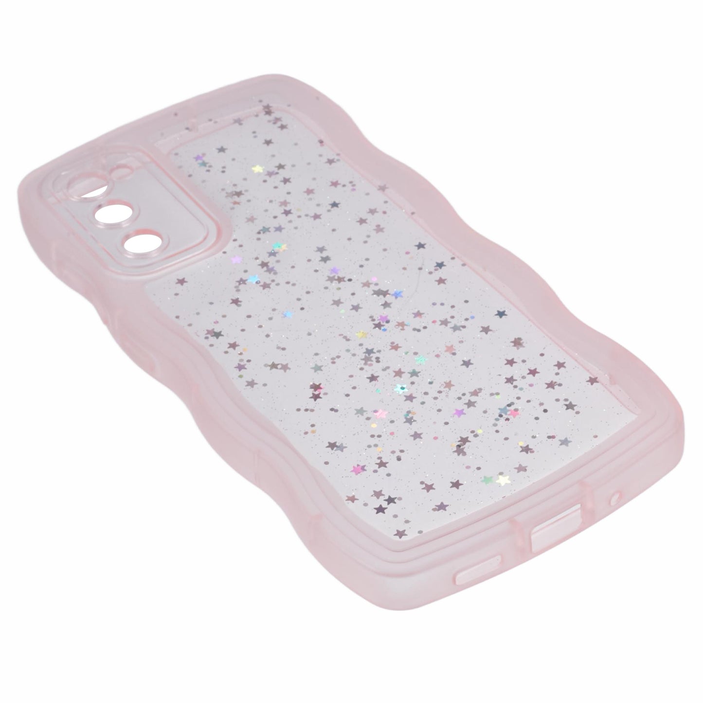 JTW Series for Samsung Galaxy S20 FE / S20 FE 5G / S20 FE 2022 / S20 Lite Case Glitter Stars TPU Cover - Transparent Pink