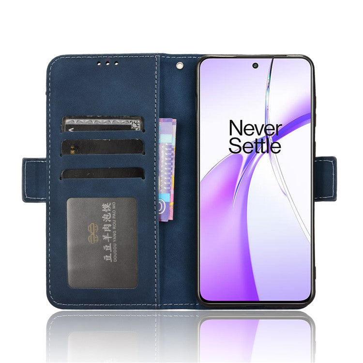 For OnePlus Ace 3V 5G Case Multiple Card Slots Magnetic Closure Leather Phone Cover - Blue