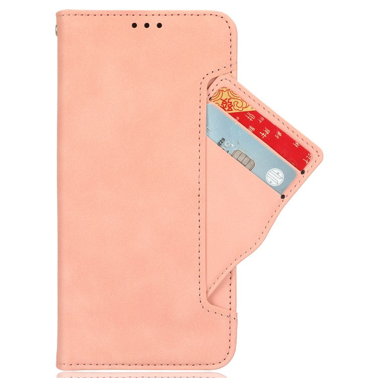 For OnePlus Ace 3V 5G Case Multiple Card Slots Magnetic Closure Leather Phone Cover - Pink