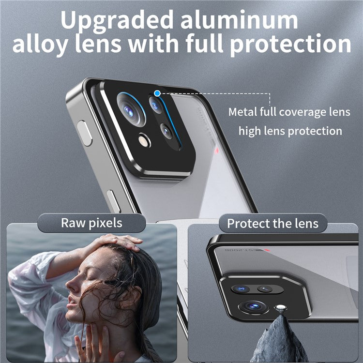 For Asus ROG Phone 8 5G / Phone 8 Pro 5G Case Graphene Heat Dissipation Phone Shell with Metal Lens Cover - Silver