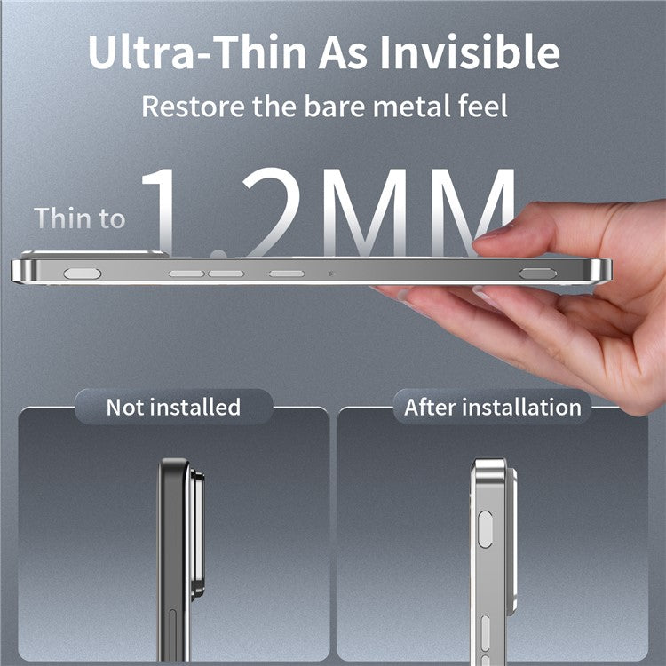 For Asus ROG Phone 8 5G / Phone 8 Pro 5G Case Graphene Heat Dissipation Phone Shell with Metal Lens Cover - Silver